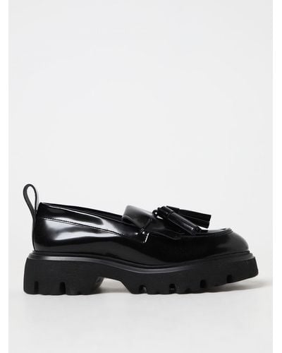 MSGM Moccasins In Patent Leather - Black