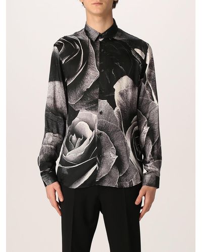 Just Cavalli Shirt In Viscose With Print - Multicolor