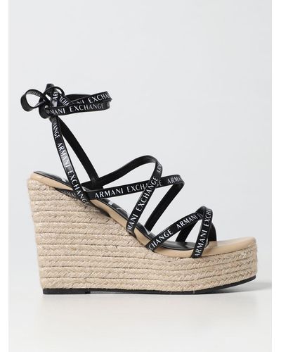 Armani Exchange Wedge sandals for Women | Online Sale up to 35% off | Lyst
