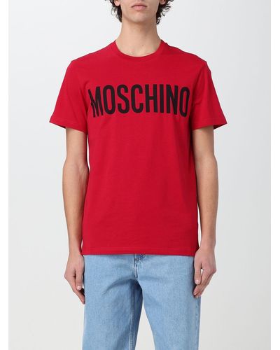 Moschino T-shirt di cotone - Rosso