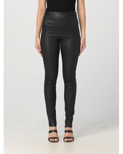 Theory Leggings in pelle - Nero