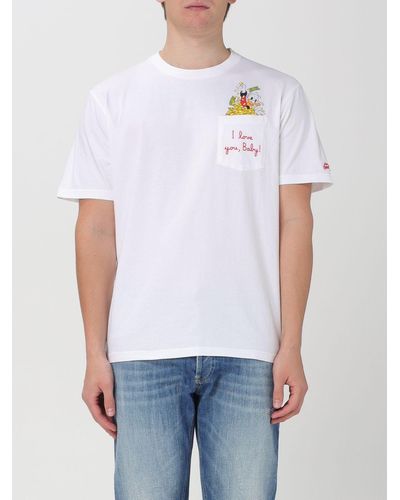 Mc2 Saint Barth T-shirt in cotone con stampa - Bianco