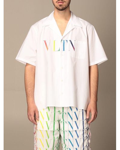 Valentino Cotton Shirt With Multi - White