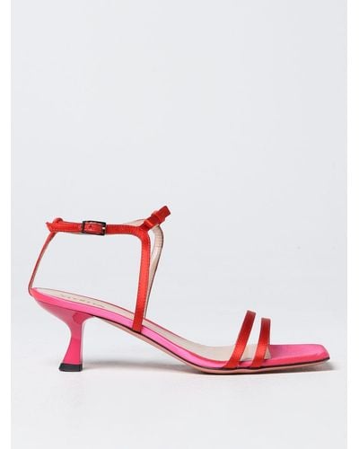 Vivetta Heeled Sandals - Red