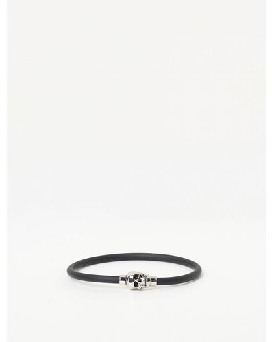 Alexander McQueen Rubber Bracelet - White