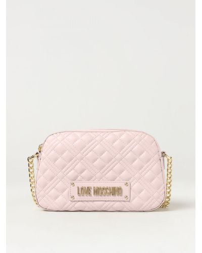 Love Moschino Bag In Quilted Synthetic Leather - Pink