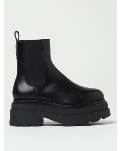Alexander Wang Ankle Boots In Smooth Leather - Black