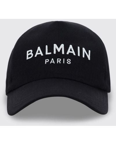 Balmain Baseball Cap avec logo - Noir