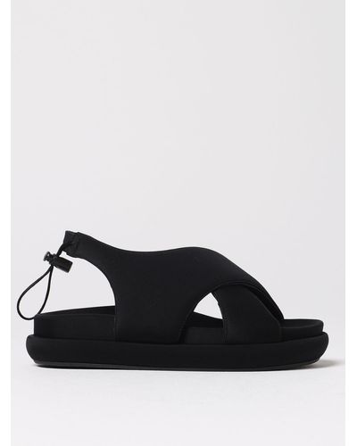 Gia Borghini Flat Sandals - Black