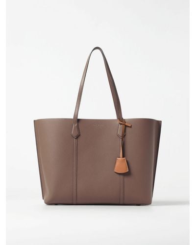 Tory Burch Bag In Grained Leather - Brown