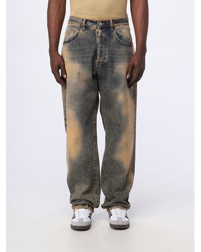 Aries Acid Wash Batten Jeans Blue - Slam Jam® Official Store