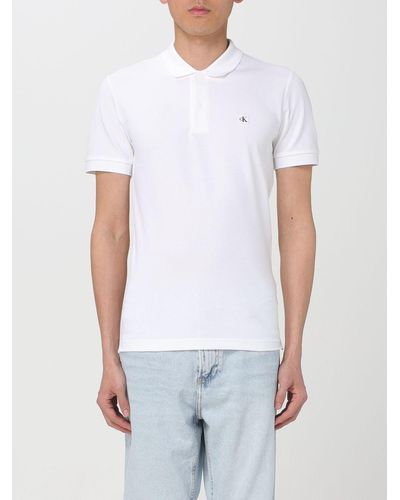 Ck Jeans Polo in cotone - Bianco