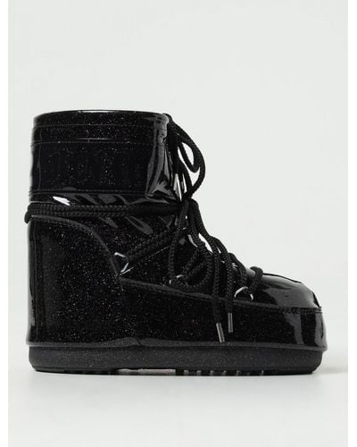 Moon Boot 'icon Low Glitter' Snow Boots, - Black