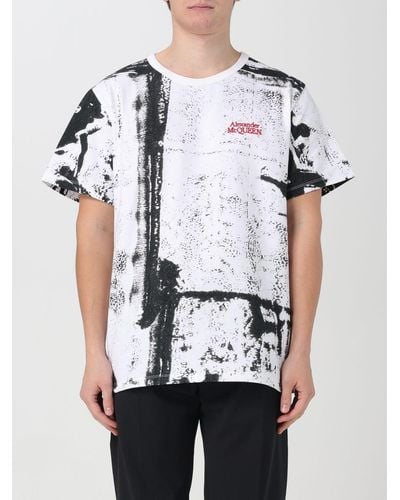 Alexander McQueen T-shirt stampata - Bianco