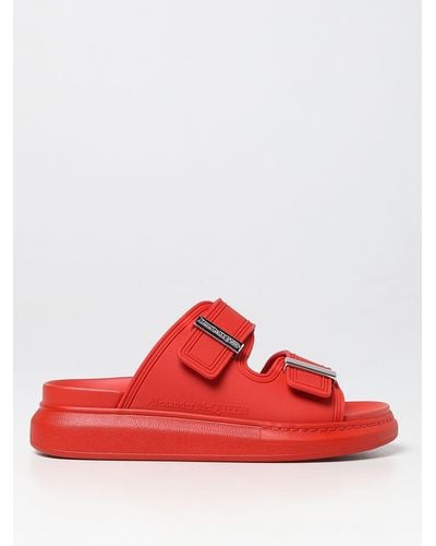 Alexander McQueen Flat Sandals - Red