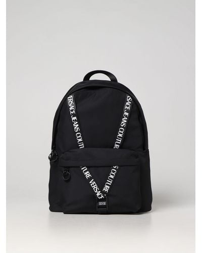 Versace Backpack In Nylon - Black