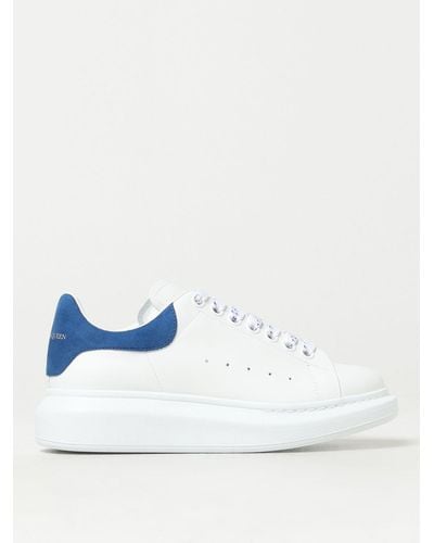 Alexander McQueen Larry Leather Sneakers - Blue