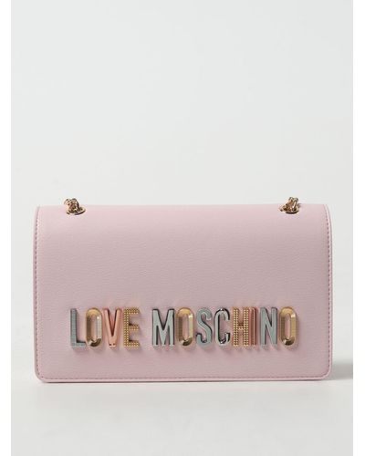 Love Moschino Sac porté épaule - Rose