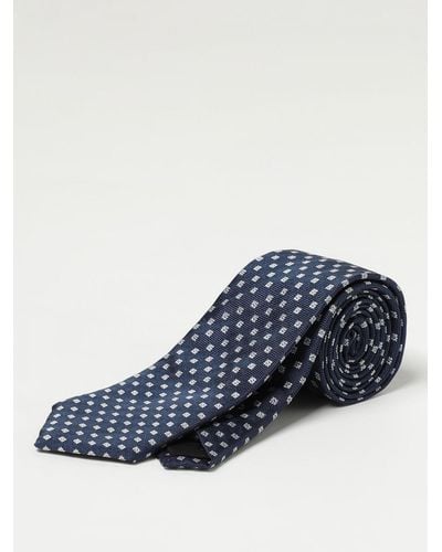 BOSS Cravatta in seta jacquard - Blu