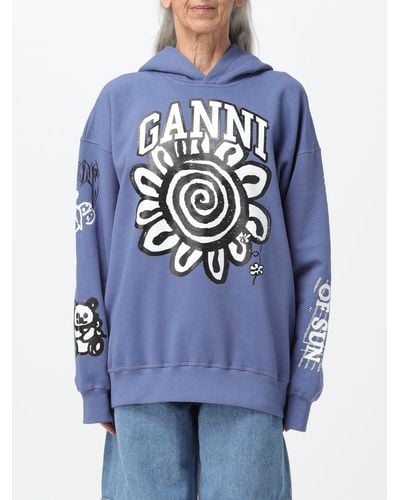 Ganni Sweatshirt - Blue