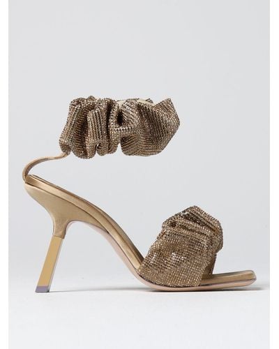 Sebastian Milano Heeled Sandals - Natural