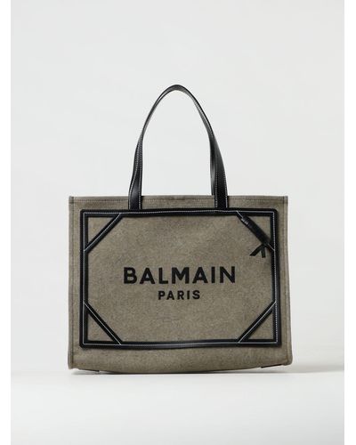 Balmain Tote Bags - Grey