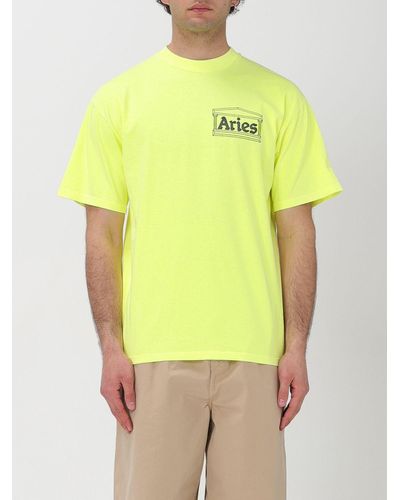 Aries T-shirt in cotone - Giallo