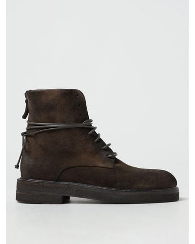 Marsèll Parrucca Ankle Boots In Suede - Black