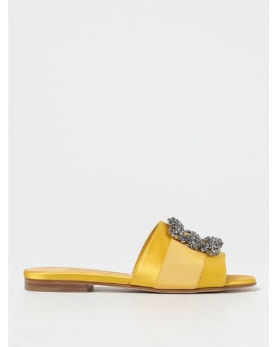 Manolo Blahnik Flat Sandals - Yellow