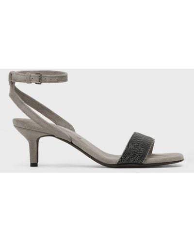 Brunello Cucinelli Heeled Sandals - Metallic
