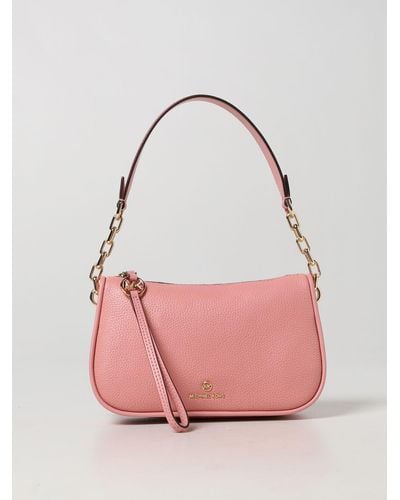 Leather handbag Michael Kors Pink in Leather - 35258752