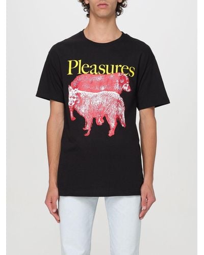 Pleasures T-shirt in cotone con stampa grafica - Rosso