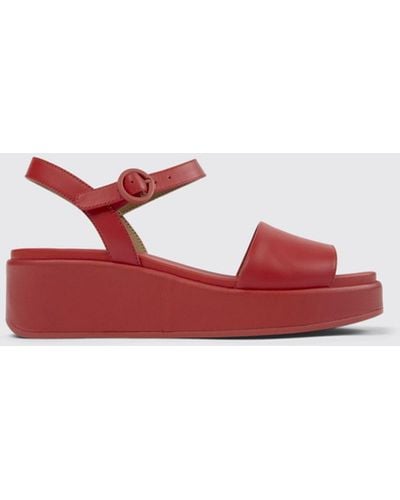 Camper Heeled Sandals - Red