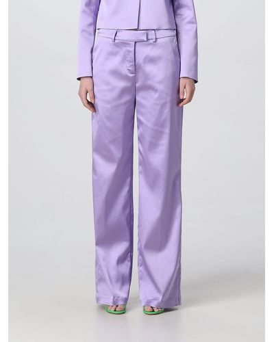 Semicouture Trousers - Purple
