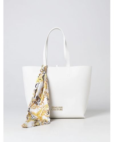 Versace Tote Bags - White