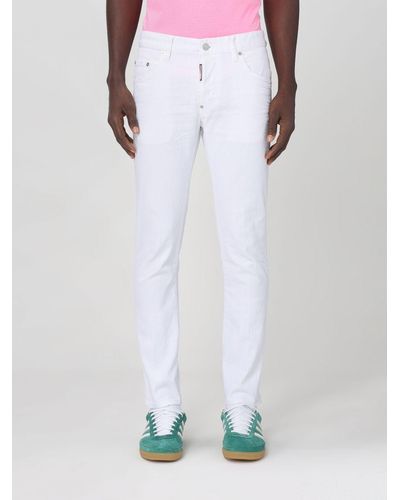 DSquared² Jeans in denim di cotone - Bianco