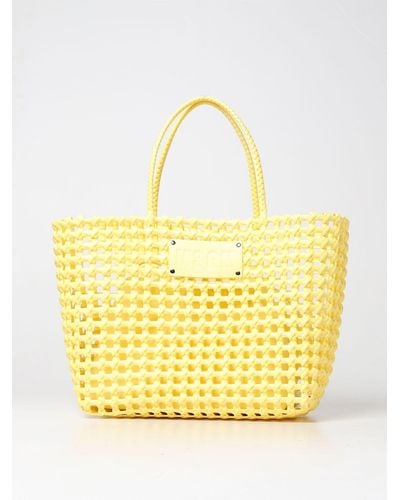 MSGM Tote Bags - Yellow