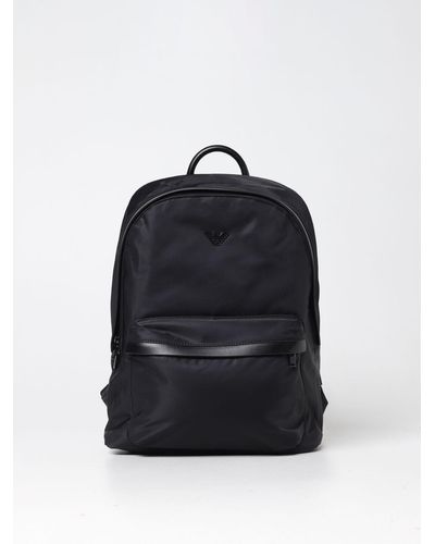 Emporio Armani Backpack In Nylon - Blue