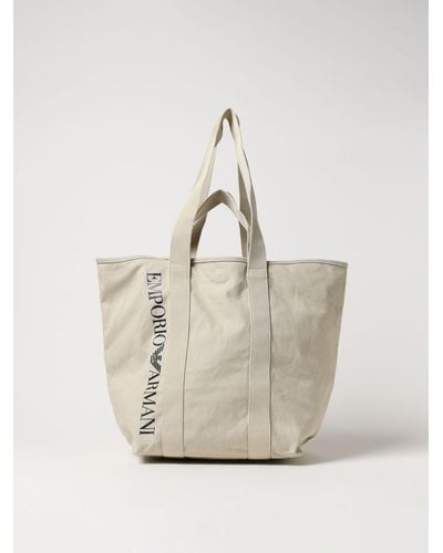 Emporio Armani Shoulder Bag - Natural