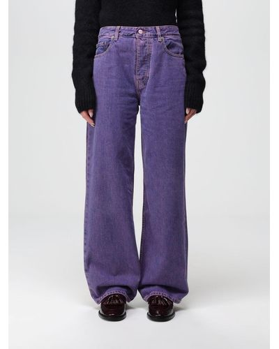 Ganni Jeans In Denim - Purple