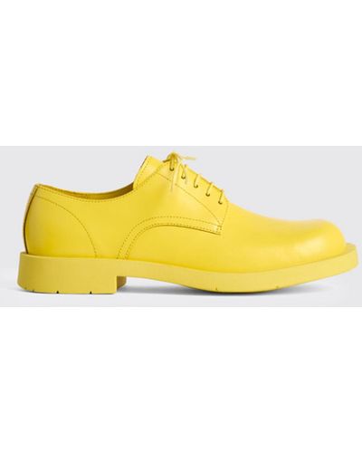 Camper Brogue Shoes - Yellow