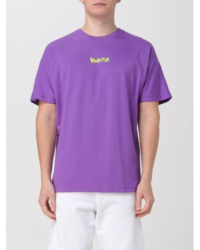 DISCLAIMER T-shirt con logo - Viola