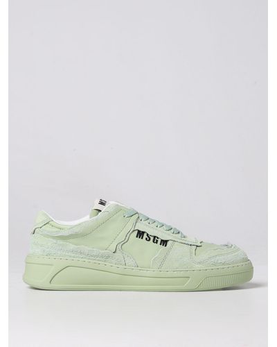 MSGM Acbc X Trainers In Leather And Repet - Green