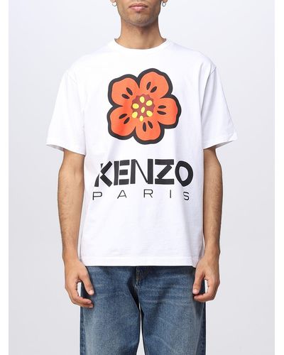 KENZO Weißes T -Shirt mit Logo