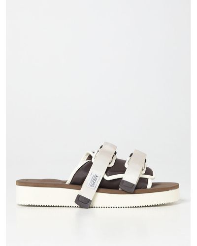 Suicoke MOTO Webbing double-strap sandals - White