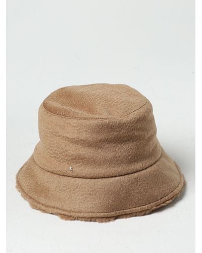 Max Mara Fiducia Camel Fur Hat - Natural