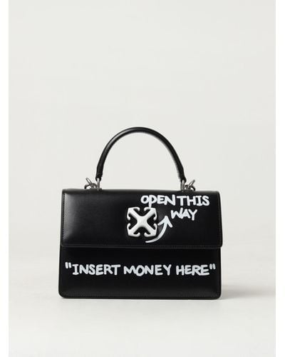 Off-White c/o Virgil Abloh Jitney 1.4 Quote Leather Bag - Black