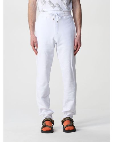 Versace jogging Trousers In Cotton - White
