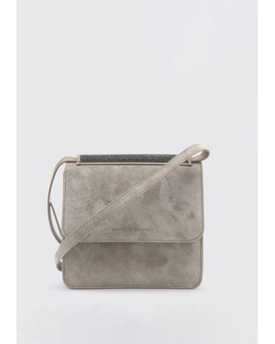 Brunello Cucinelli Crossbody Bags - Grey