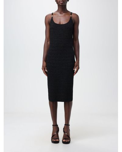 Versace Slim Knit Dress - Black
